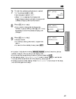 Предварительный просмотр 43 страницы Panasonic KX-TG2670N - 2.4 GHz DSS Cordless Speakerphone Operating Instructions Manual