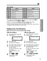 Предварительный просмотр 47 страницы Panasonic KX-TG2670N - 2.4 GHz DSS Cordless Speakerphone Operating Instructions Manual