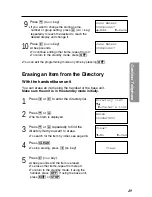 Предварительный просмотр 49 страницы Panasonic KX-TG2670N - 2.4 GHz DSS Cordless Speakerphone Operating Instructions Manual