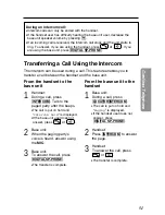 Предварительный просмотр 51 страницы Panasonic KX-TG2670N - 2.4 GHz DSS Cordless Speakerphone Operating Instructions Manual