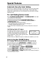 Предварительный просмотр 52 страницы Panasonic KX-TG2670N - 2.4 GHz DSS Cordless Speakerphone Operating Instructions Manual