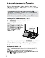 Предварительный просмотр 54 страницы Panasonic KX-TG2670N - 2.4 GHz DSS Cordless Speakerphone Operating Instructions Manual