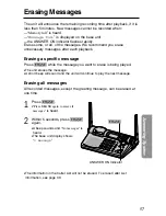 Предварительный просмотр 57 страницы Panasonic KX-TG2670N - 2.4 GHz DSS Cordless Speakerphone Operating Instructions Manual