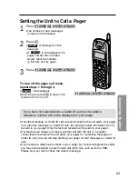 Предварительный просмотр 63 страницы Panasonic KX-TG2670N - 2.4 GHz DSS Cordless Speakerphone Operating Instructions Manual