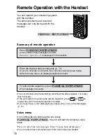 Предварительный просмотр 70 страницы Panasonic KX-TG2670N - 2.4 GHz DSS Cordless Speakerphone Operating Instructions Manual