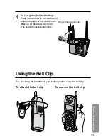 Предварительный просмотр 73 страницы Panasonic KX-TG2670N - 2.4 GHz DSS Cordless Speakerphone Operating Instructions Manual