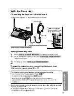 Предварительный просмотр 75 страницы Panasonic KX-TG2670N - 2.4 GHz DSS Cordless Speakerphone Operating Instructions Manual