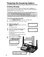 Предварительный просмотр 20 страницы Panasonic KX-TG2680N Operating Instructions Manual