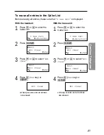 Предварительный просмотр 43 страницы Panasonic KX-TG2680N Operating Instructions Manual