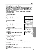 Предварительный просмотр 69 страницы Panasonic KX-TG2680N Operating Instructions Manual