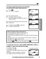 Preview for 23 page of Panasonic KX-TG2700 Operating Instructions Manual