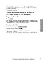 Preview for 27 page of Panasonic KX-TG2700 Operating Instructions Manual