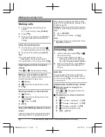 Предварительный просмотр 14 страницы Panasonic KX-TG2711 Operating Instructions Manual