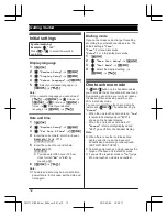 Предварительный просмотр 12 страницы Panasonic KX-TG2711BX Operating Instructions Manual