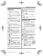 Предварительный просмотр 13 страницы Panasonic KX-TG2711BX Operating Instructions Manual