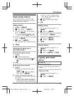 Предварительный просмотр 15 страницы Panasonic KX-TG2711BX Operating Instructions Manual