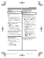 Предварительный просмотр 29 страницы Panasonic KX-TG2711BX Operating Instructions Manual