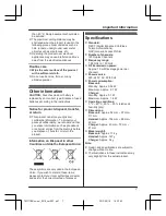 Предварительный просмотр 7 страницы Panasonic KX-TG2711HK Operating Instructions Manual