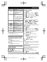 Предварительный просмотр 11 страницы Panasonic KX-TG2711HK Operating Instructions Manual