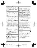 Предварительный просмотр 14 страницы Panasonic KX-TG2711HK Operating Instructions Manual