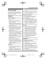 Preview for 5 page of Panasonic KX-TG2711SA Operating Instructions Manual