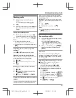 Preview for 13 page of Panasonic KX-TG2711SA Operating Instructions Manual