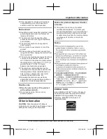 Предварительный просмотр 7 страницы Panasonic KX-TG2712 Operating Instructions Manual