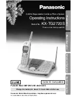 Panasonic KX-TG2720S Operating Instructions Manual предпросмотр