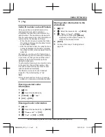 Предварительный просмотр 23 страницы Panasonic KX-TG2721 Series Operating Instructions Manual