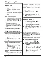 Предварительный просмотр 14 страницы Panasonic KX-TG2721AL Operating Instructions Manual