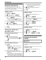 Предварительный просмотр 16 страницы Panasonic KX-TG2721AL Operating Instructions Manual