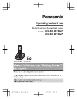 Предварительный просмотр 1 страницы Panasonic KX-TG2721NZ Operating Instructions Manual