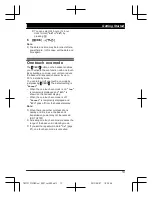 Предварительный просмотр 13 страницы Panasonic KX-TG2721NZ Operating Instructions Manual