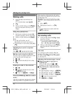 Предварительный просмотр 14 страницы Panasonic KX-TG2721NZ Operating Instructions Manual