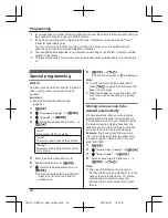 Предварительный просмотр 20 страницы Panasonic KX-TG2721NZ Operating Instructions Manual