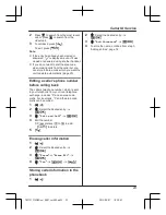 Предварительный просмотр 23 страницы Panasonic KX-TG2721NZ Operating Instructions Manual