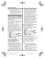 Предварительный просмотр 28 страницы Panasonic KX-TG2721NZ Operating Instructions Manual