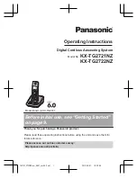 Panasonic KX-TG2722NZ Operating Instructions Manual предпросмотр