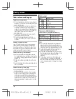 Предварительный просмотр 10 страницы Panasonic KX-TG2722NZ Operating Instructions Manual