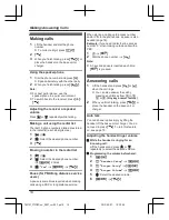 Предварительный просмотр 14 страницы Panasonic KX-TG2722NZ Operating Instructions Manual