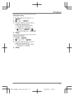 Предварительный просмотр 17 страницы Panasonic KX-TG2722NZ Operating Instructions Manual