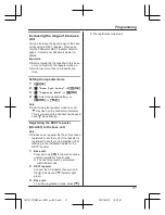 Предварительный просмотр 21 страницы Panasonic KX-TG2722NZ Operating Instructions Manual