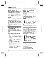 Предварительный просмотр 24 страницы Panasonic KX-TG2722NZ Operating Instructions Manual