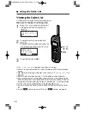 Предварительный просмотр 38 страницы Panasonic KX-TG2730CS Operating Instructions Manual