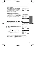 Предварительный просмотр 39 страницы Panasonic KX-TG2730CS Operating Instructions Manual