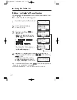 Предварительный просмотр 40 страницы Panasonic KX-TG2730CS Operating Instructions Manual