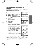 Предварительный просмотр 41 страницы Panasonic KX-TG2730CS Operating Instructions Manual