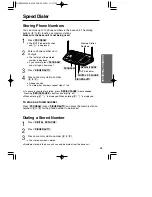 Предварительный просмотр 43 страницы Panasonic KX-TG2730CS Operating Instructions Manual