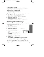 Предварительный просмотр 75 страницы Panasonic KX-TG2730CS Operating Instructions Manual