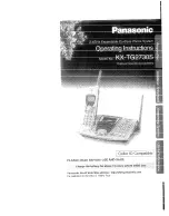 Preview for 1 page of Panasonic KX-TG2730S - 2.4 GHz DSS Expandable Cordless Phone Operating Instructions Manual